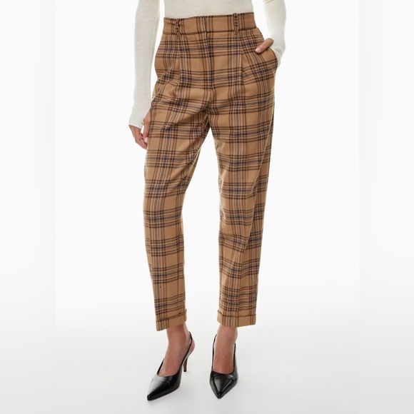 Wilfred Brown Plaid Chinos - Picture 7 of 7